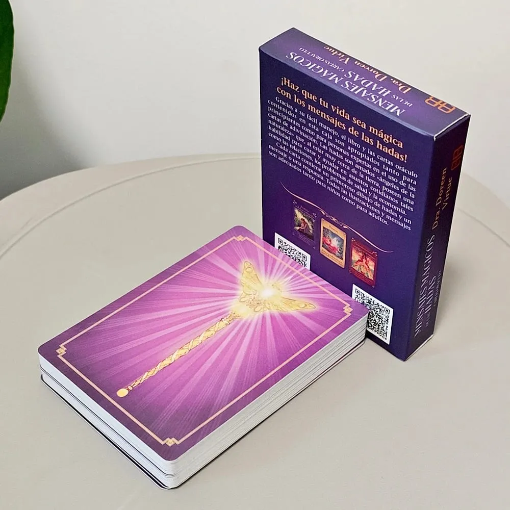 Magical Messages From The Fairies Oracle Deck 44 Pcs Spanish Cards Printed on 350GSM Double-embossed Cardstock 10.5*7.5cm — image 5