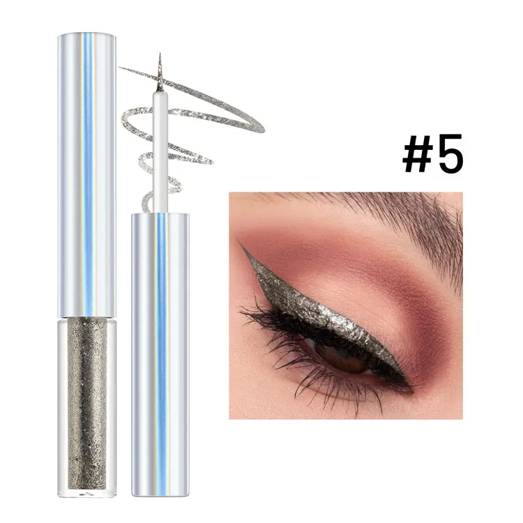 19 Colors Holographic Chameleon Liquid Eyeliner Metallic Glitter Color-Shifting Eye Liner Long Lasting Waterproof Eyes Makeup — image 12