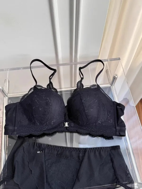 Summer Nouvelle Tendance! Soutien-Gorge Push Up à Fermeture Avant - Bretelles Dentelle Dos Bralette Légère pour Petite Poitrine — image 12