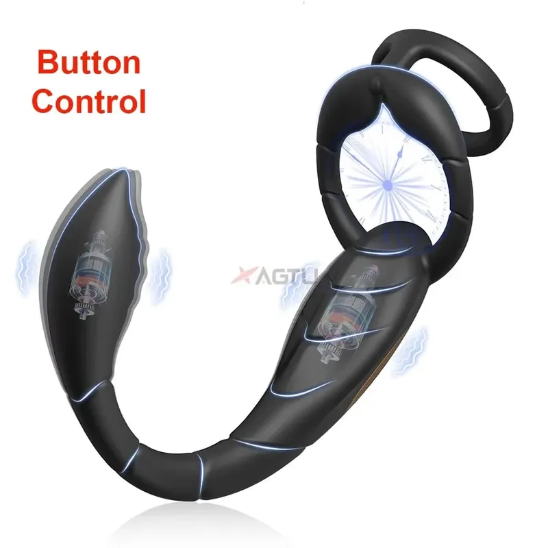 APP Control Vibrating Butt Plug Cock Ring Prostate Massager for Men for Gay Anal Vibrator Penis Ring Adult Sex Toy for Men — image 8