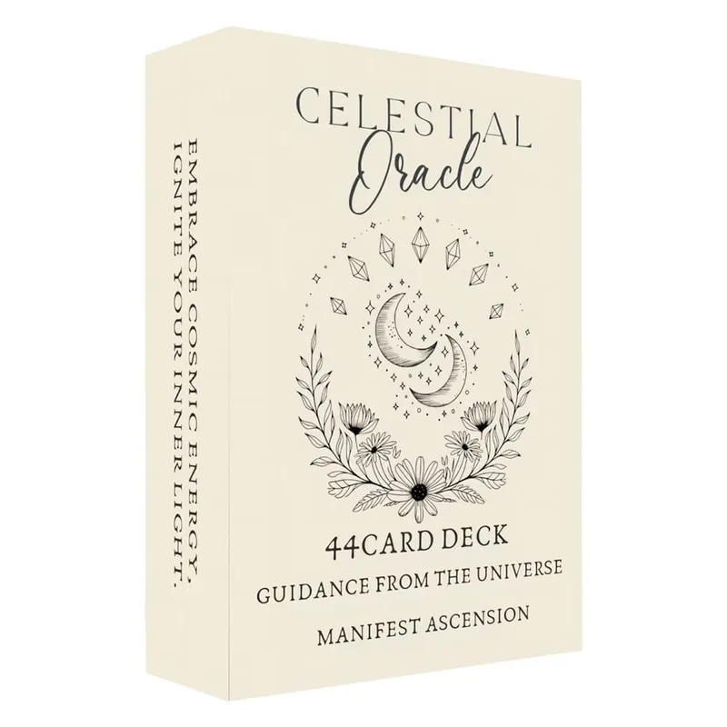 44 Card Deck 13x8 Celestial Oracle Cards Cosmic Guidance for Ultimate Personal Growth Card Game for Inspiration