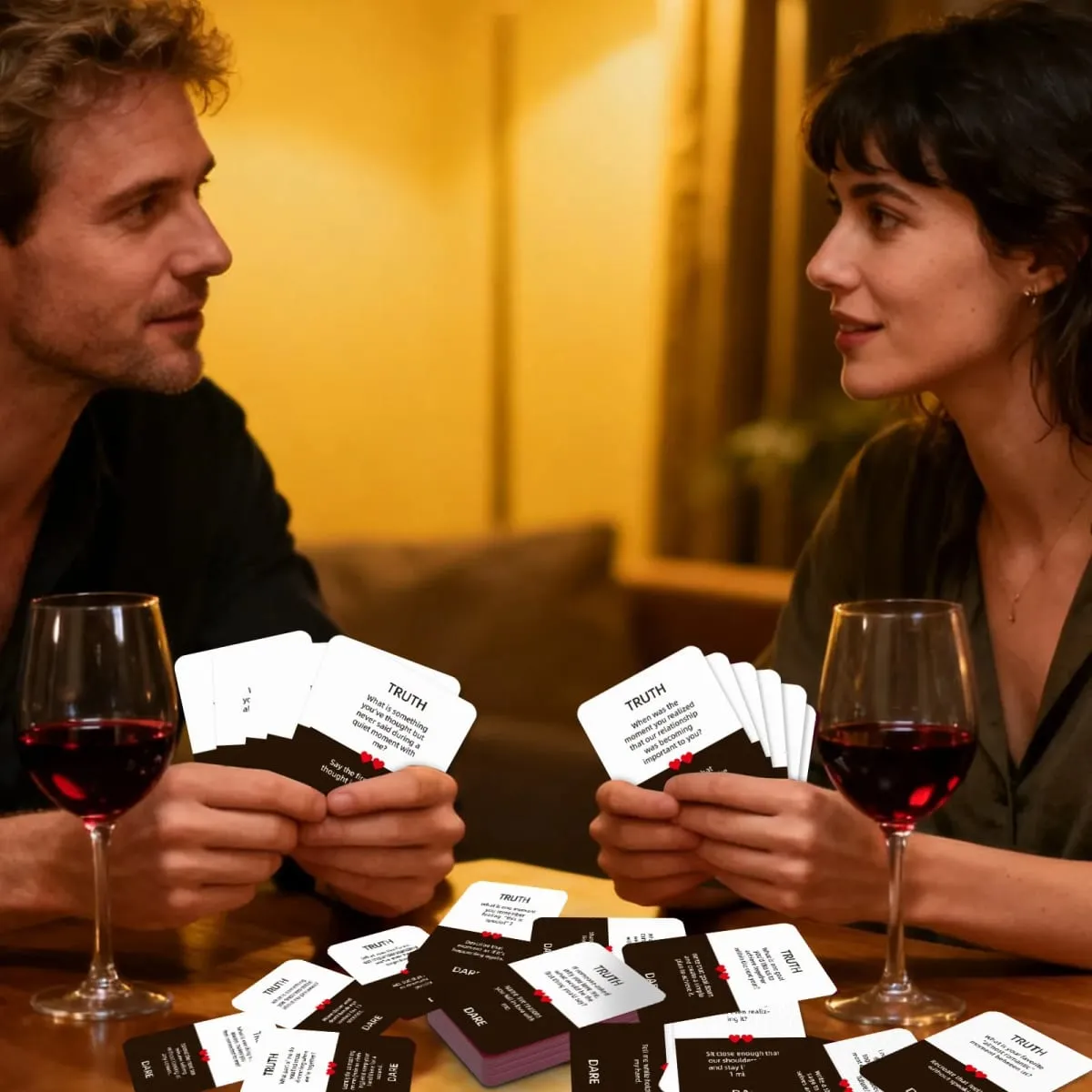 50Pcs Truth or Dare Couple Interactive Game Cards Fun Dating Cards for Couples To Improve Relationship Leisure Party Cards — image 2