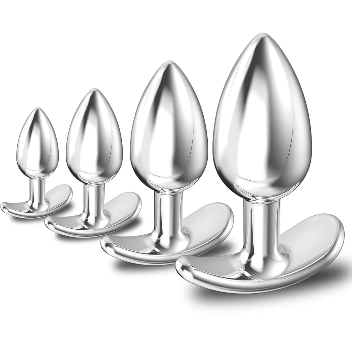 4 Sizes Metal Outdoor Anal Plug Stainless Steels Anchor Base Butt Plug Prostate Massager Anal Masturbator Dildos Adult Sex Toys — image 1