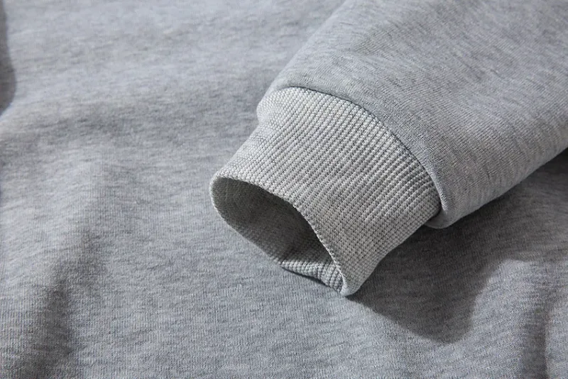 Kaus Kasual Pulover Dasar Pria untuk Pria Wanita Warna Polos Hoodie Musim Semi Musim Gugur Olahraga Kaus Lengan Panjang Techwear — image 3