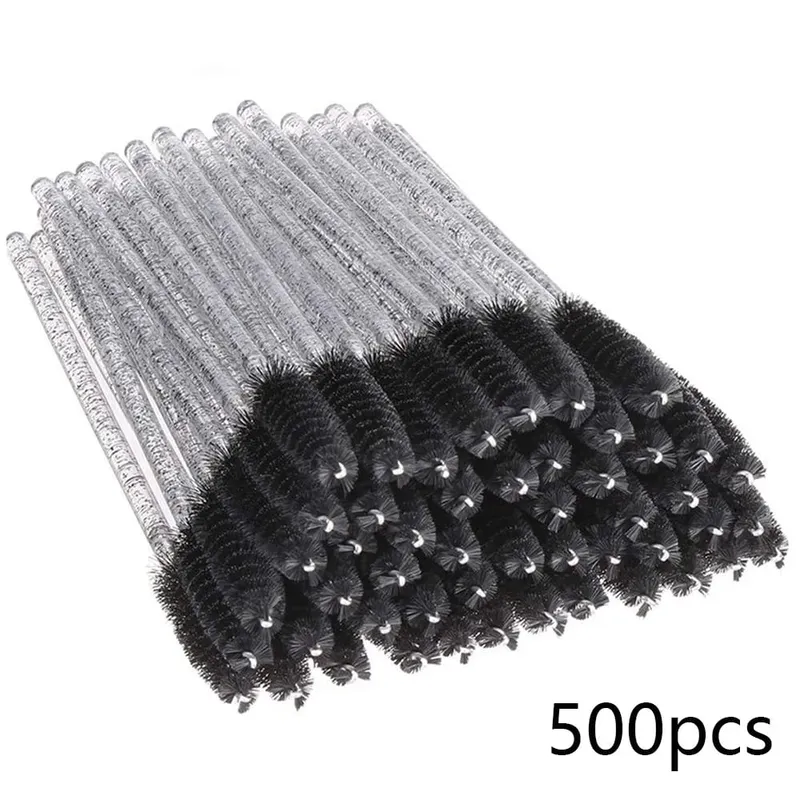 500/1000pcs Eyelash Brush Applicator Wholesale Lash Mascara Wands Brushes For Eyelash Extension Eyebrow Spoolies Beauty Tools