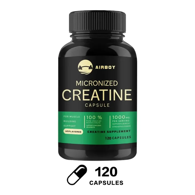 Creatine Monohydrate Capsules - Strength Muscle Performance Supplement for Men and Women Non-GMO and Gluten-Free — image 9
