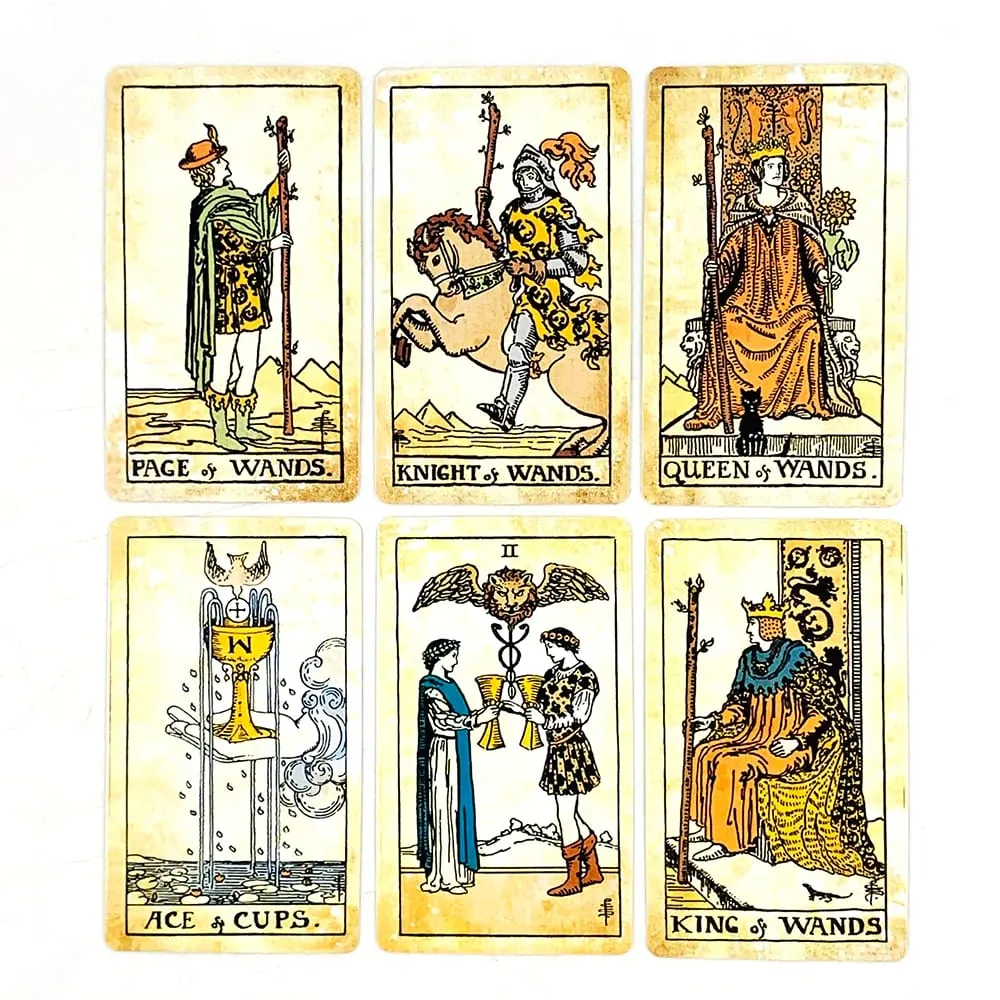 Tarot Vintage Cards 78 Cards English Visions Divination Edition Borad Playing Games For Beginners & Pros Ideal For Gift Giving — image 4