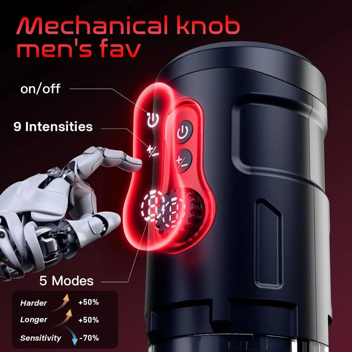 Automatic Male Masturbator Pocket Pussy 5 Thrustings 9 Rotations Penis Pump Masturbation Cup Adult Sex Toys for Men