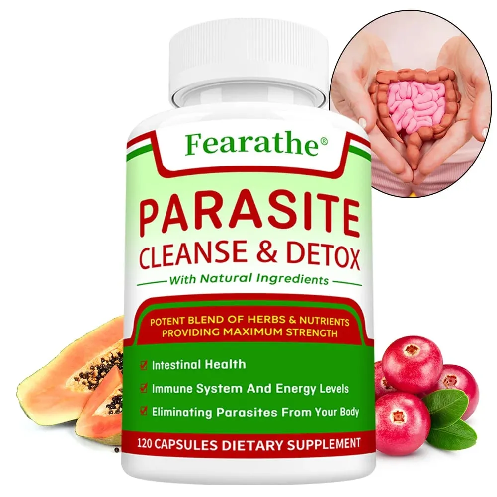 Parasite Cleanse & Detox Capsules - Promote Intestinal Cleansing and Detoxification Relieve Constipation Supplements — image 2