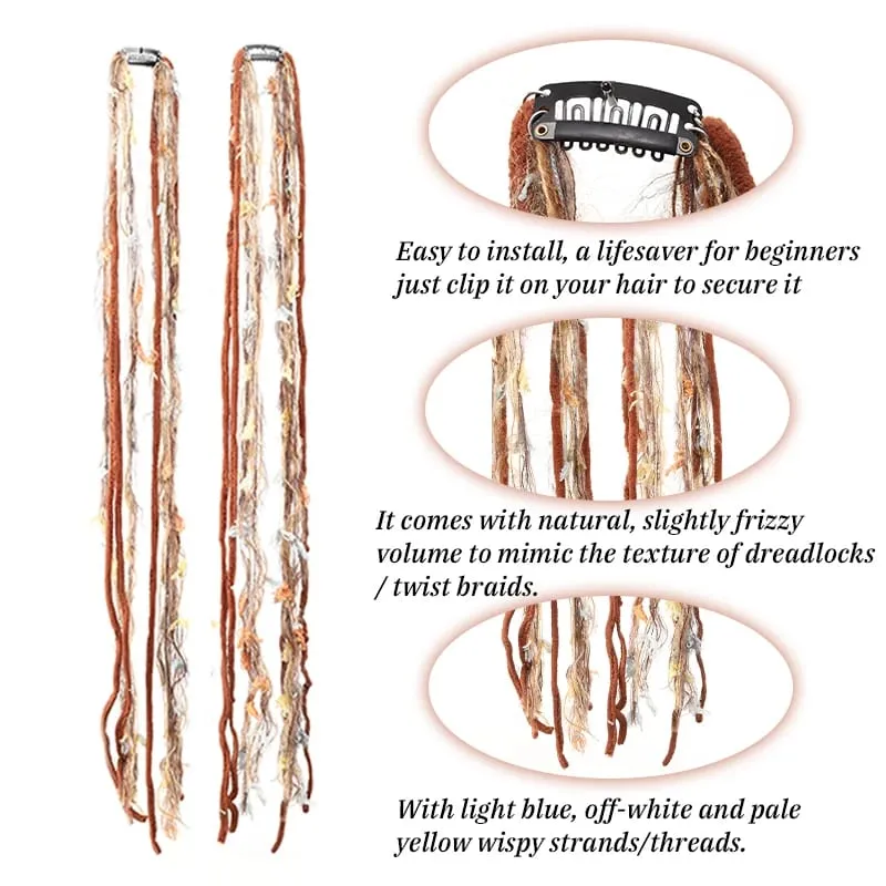 Plush Maillard Colored Long Tassel Headband Bohemian Hair Accessory Suitable for Women's Parties — image 10