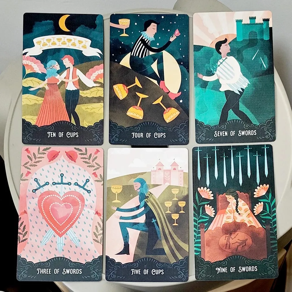 Star Maiden Tarot Deck 78-Card Deck Aesthetic Celestial Divine Tarot Cards in Two-piece Rigid Box 12*7cm Double-embossed — image 3