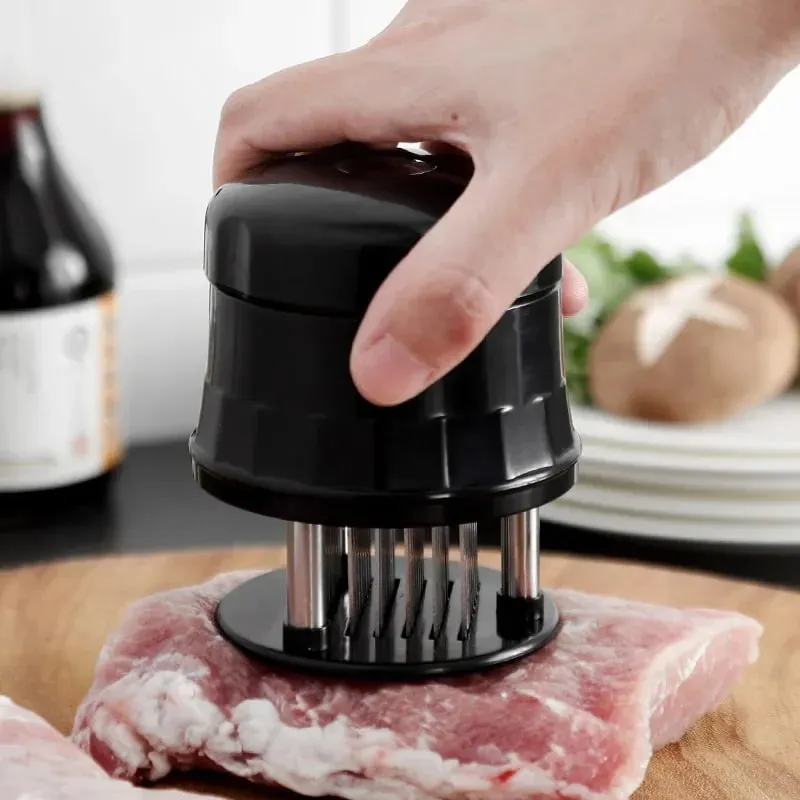 56 čepelí Jehlový tenderovač masa Nerezová ocel Maso Hovězí Steak Palička Maso Tenderizer Přenosné kladivo Pounder Nástroje na vaření — image 2