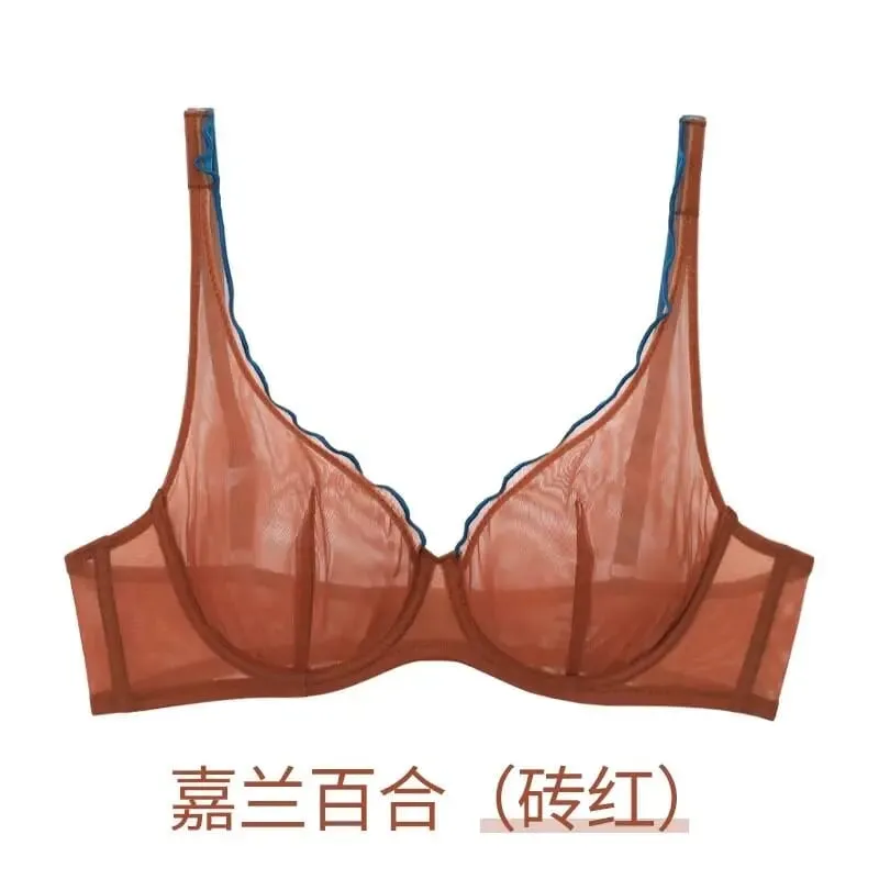 Γυναικείο σετ εσωρούχων χωρίς επένδυση Push Up Bra Full Cup Ελαφρύ καλοκαιρινό σουτιέν Push Up για γυναίκες Εξαιρετικά λεπτό σουτιέν στήριξης Best Seller — image 11
