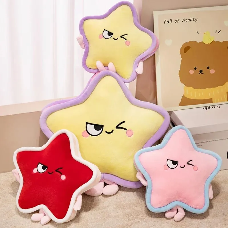 Five Pointed Star Plush Pillow 40/60cm Stuffed Cushion Squishy Sofa Cushion Adorably Home Decor Toys Creative Birthday Gifts — image 4