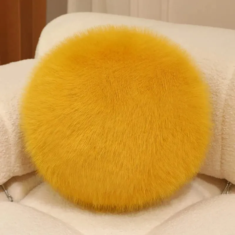 30cm Long Plush Fluffy Round Plush Pillow Cartoon Ball Pillow Accompany Stuffed Pillow Car Home Sofa Decor Plush Cushion — image 13