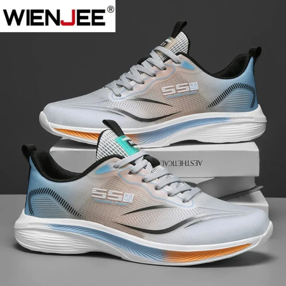 Men Running Walking Knit Shoe Casual Sneakers Breathable Sports Running Athletic Gym Lightweight Outdoor Women Shoes Size39-47 — image 2