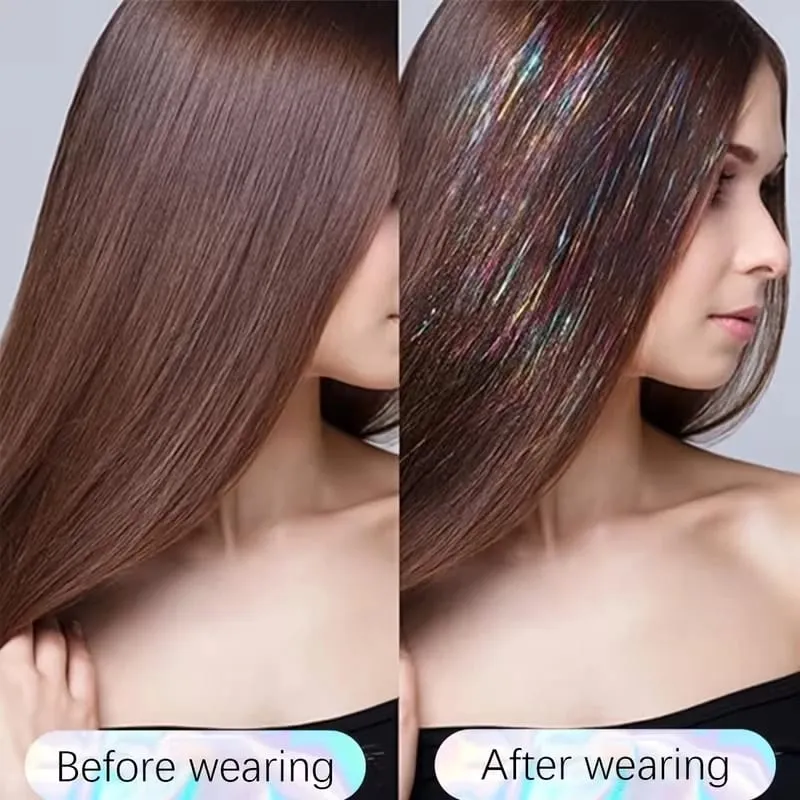 24Inch Synthetic 3pcs/set Long Straight Clip in Hair Extensions Highlights Colored Party Multi-Colors Hairpieces for Women Daily — image 6