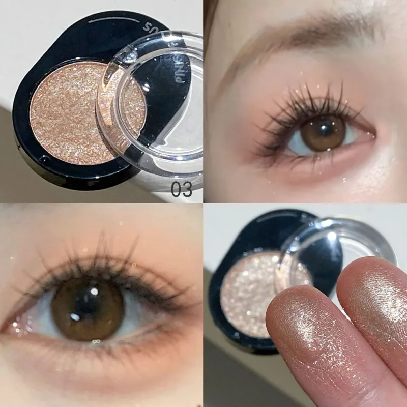 12 Colors Diamond Shining Eyeshadow Cosmetics Long Lasting Silky Easy To Color Pearl Light Brightening Eye Shadow Makeup Palette — image 10