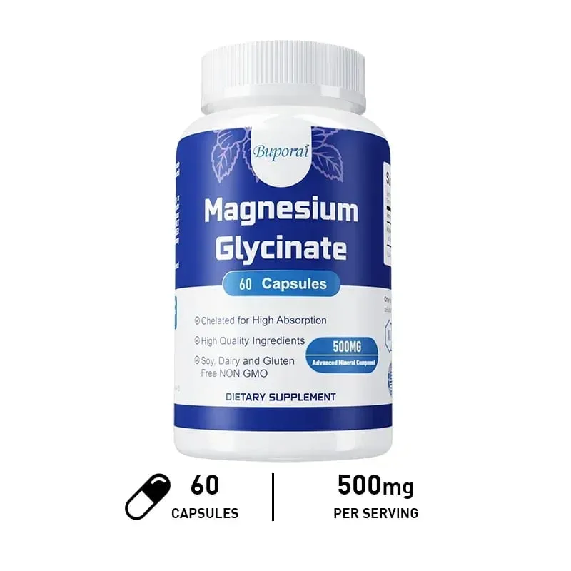 Glicinato di magnesio - Supporta la salute dei nervi, del cuore e dei muscoli Aiuta in caso di stress La qualità del sonno Supporta il recupero dei muscoli — image 10