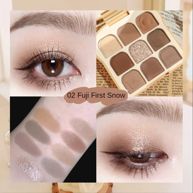 Qingcai Soft Fantasy Toast Eye Shadow Plate Pearl Eye Plate Cute Makeup Palette Women'S Cosmetics Lasting Natural