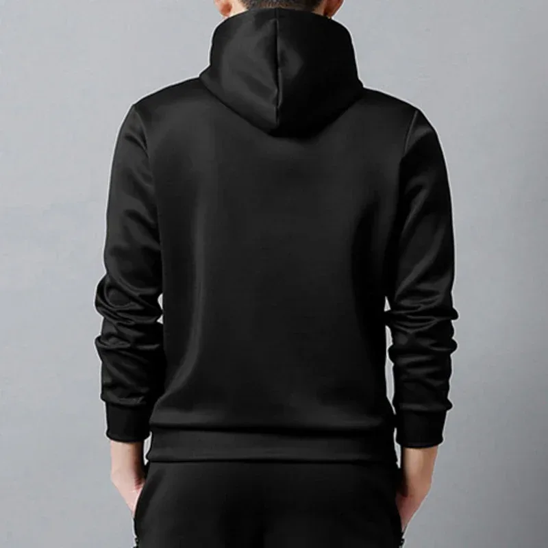 Autumn Winter Daily Casual Sports Pullover 2026 New Arrival Men's Half Zipper Hoodie Urban Fashion Hooded Long Sleeve Sweatshirt — image 2