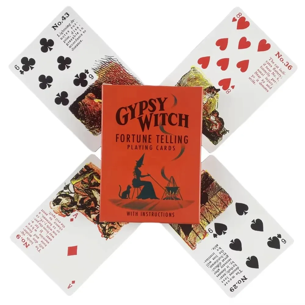 Gypsy Witch Fortune Telling Playing Cards Tarot Deck Cards Games Oracle Famliy Game Fun Classic Fate Boardgame Altar — image 1