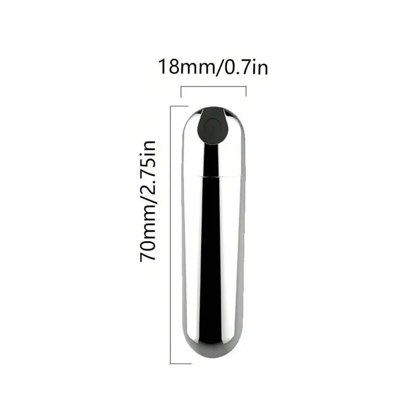 USB Rechargeable Bullet Vibrator - Waterproof Mini Powerful Vibrator 10 Modes Clit G-Spot Stimulator Sex Toy for Women — image 11