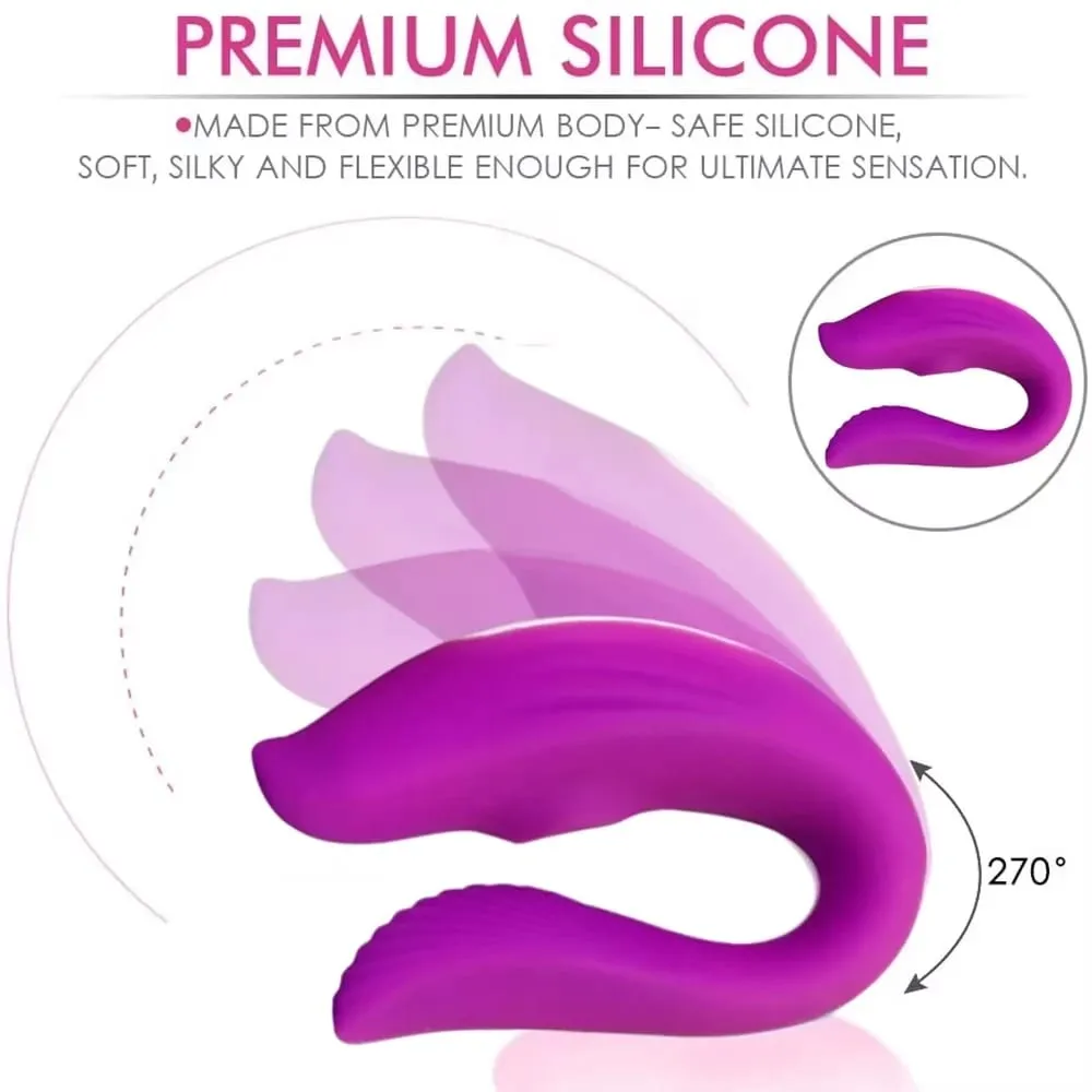 Powerful Sucking Wireless Remote Vibrator Wearable U Shaped Dildo Massager Dual Clit Stimulation Couple Adult Sex Toys for Women — image 3
