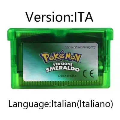 GBA Video Game Cartridge Console Card Pokemon Emerald Ruby FireRed LeafGreen Sapphire Multi-language for GBA/NDS