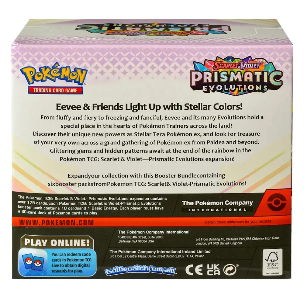 360Pcs English Pokémon TCG: Prismatic Evolutions Scarlet Violet Box Pokémon trade card 36 Pack Box gift — image 2