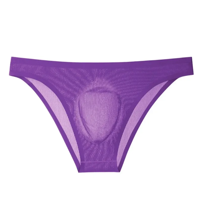 Comfortable Ice Silk Men's Triangle Panties Breathable Large Size Men Thin Briefs Lingerie Underpants Underwear for Men Men — image 20
