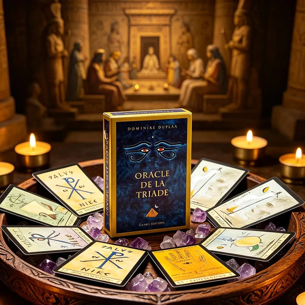 Oracle De La Triade French Version Oracle Cards Ancient Egyptian Mystic Divination Deck Spiritual Fortune-Telling Cards Game — image 3