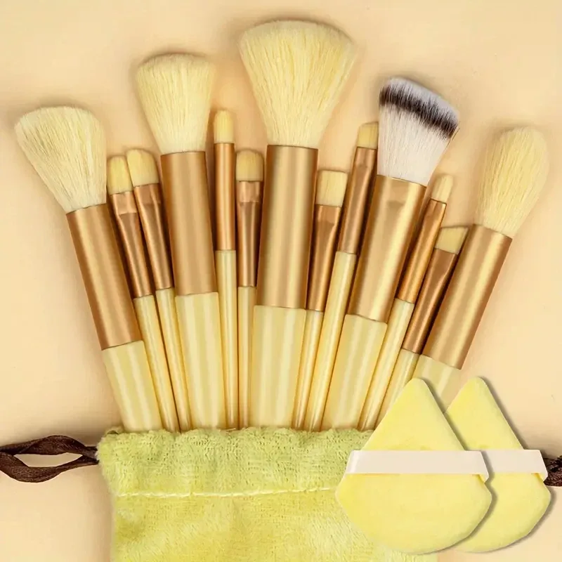 13Pcs Makeup Brushes Tool Set Cosmetic Powder Eye Shadow Foundation Blush Blending Beauty Make Up Brush For Makeup Starters Gift — image 22