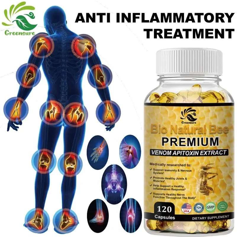 Kapsul Greensure Natural BEE Venom untuk Kekebalan dan Anti-pengoksidaan - 60/120 Kapsul - Bukan GMO — image 1