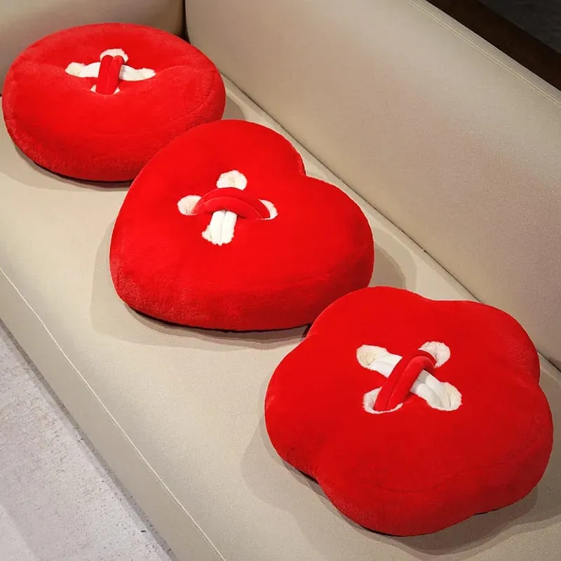 Button Plush Toys Flower Heart-shaped Stuffed Pillow Home Decor 40/45cm Soft Sofa Cushion Throw Pillow Birthday Surprise Gifts — image 7