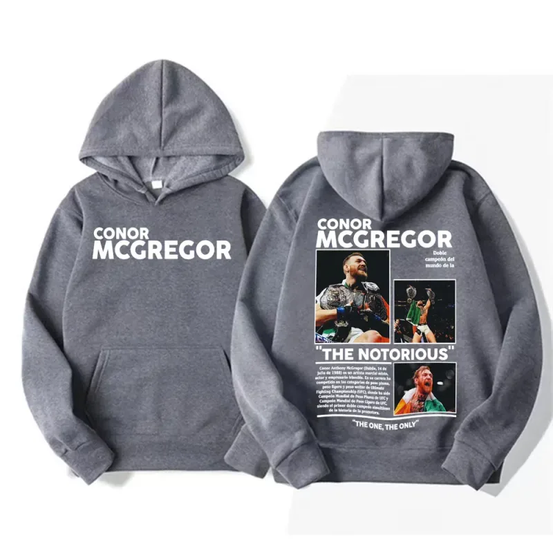 Conor Mcgregor The Notorious Merch Hoodies Men's Clothes Harajuku Cool High Street Sweatshirt Long Sleeve Loose Oversized Hoodie — image 4