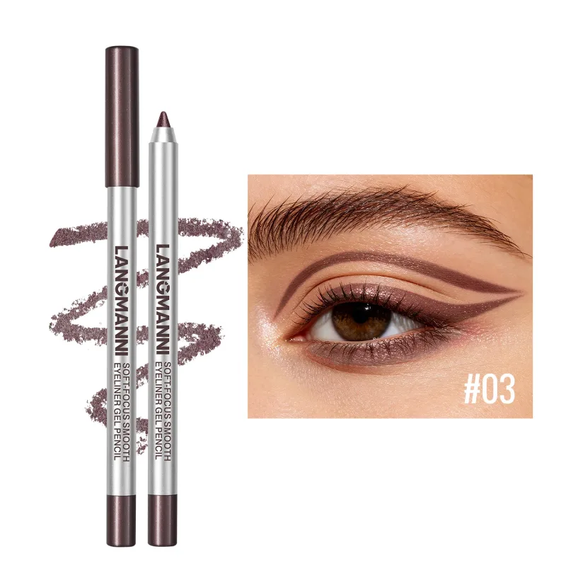 Pearlescent Green Eyeliner Pencil 12 Color Smooth Eye Pigment Glitter Eye Liner Eyeshadow Pen Long-Lasting Waterproof Eye Makeup — image 13
