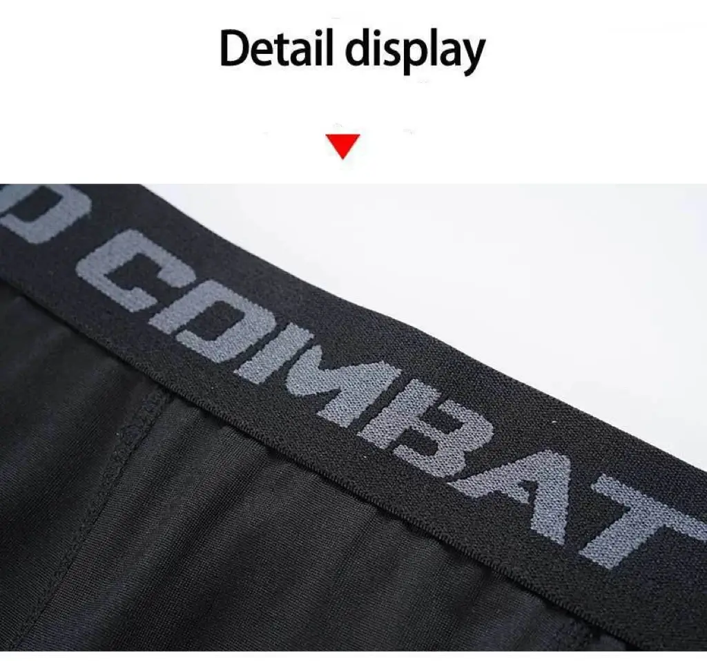 Men Boxers Sports Underwear Underpants Gym Shorts M L XL Black Quick-Drying Sweatpants Moisture Absorption Breathable Fitness — image 7