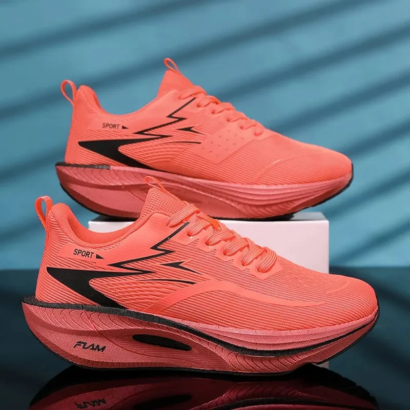 Marathon Men Sports Running Shoes Women's Carbon Board Air Cushion Breathable Athletic Lightweight Comfortable Nonskid Sneakers — image 14