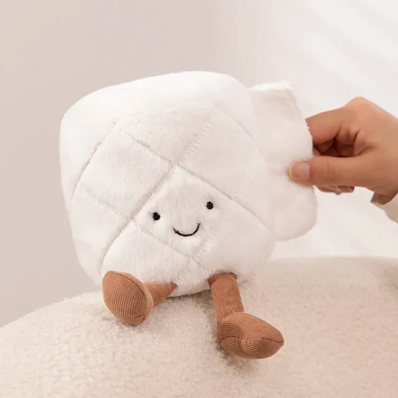 Kawaii Toilet Plush Humanoid Toy Stuffed Poop Roll Paper Plushie Smiling with Legs Prop Decor Gift — image 5