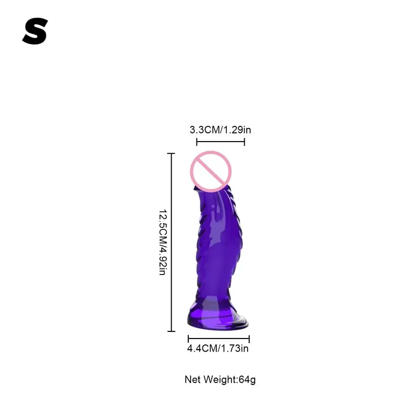 Crystal Clear Spiral Glass Dildo with Strong Suction Cup Base Transparent Realistic Anal Vaginal Sex Toy for Women Men Couples — image 8