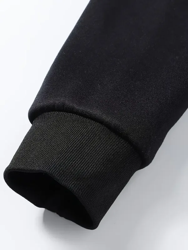 2025 Hot Sale Men's Hoodie Creative Diagonal Zipper Sweatshirts 2025 Autumn Winter Male Daily Casual Sporty Motorcycle Outwear — image 5