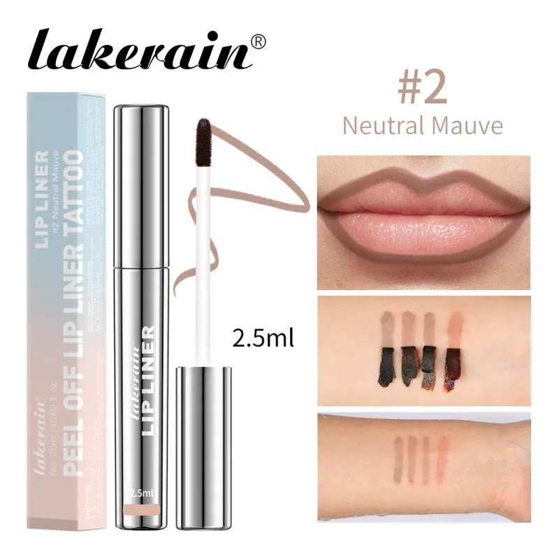 Waterproof Lip Liner Peel Off Tattoo Lipgloss Waterproof Long Lasting Matte Lip Tint Brown Contour Tear-off Lips Stain Cosmetic — image 5