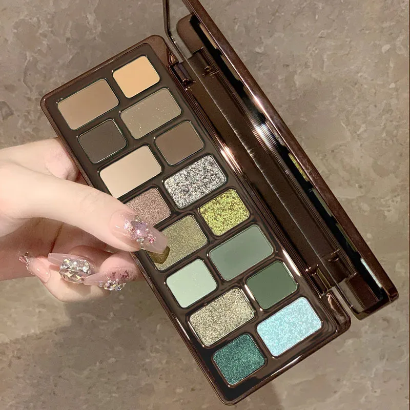 16 Color Eyeshadow Palette Series- Matte Shimmer Nude & Glitter Tones Professional Long Lasting Eye Makeup for Party Daily Use