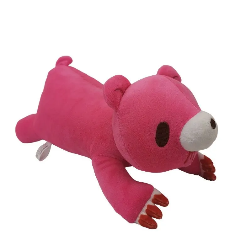 Pink Lying Bear Plush Pillow Cute Long Body Stuffed Doll Soft Fluffy Decorative Sleeping Cushion Gift — image 3