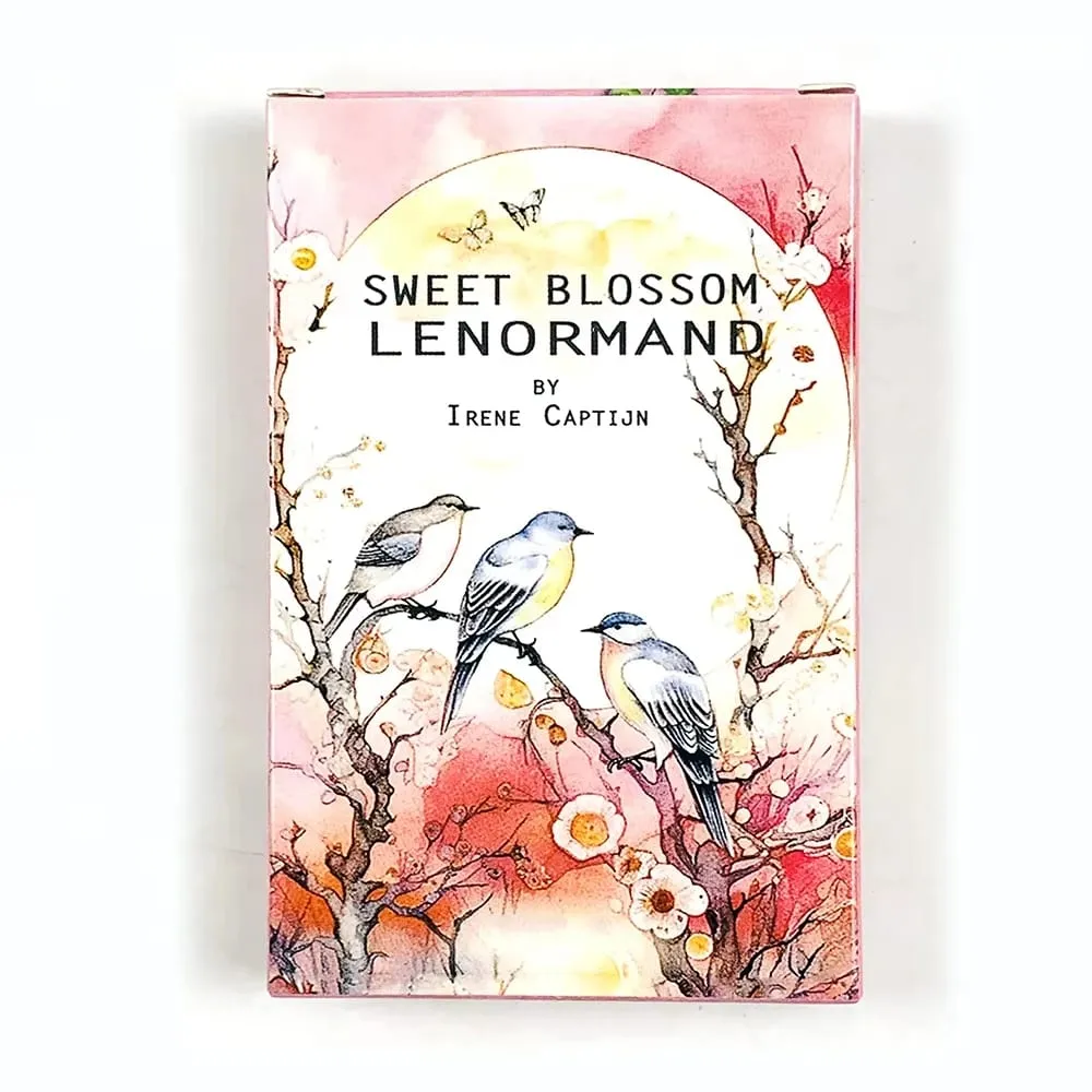 Sweet Blossom Lenormand Tarot Deck 38 Cards For Fate Divinations Family Party Board Game Spiritual Guidance & Collectors