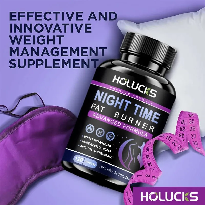 Buy 1 Get 1 Free! Pure Night Time Fat Burner Supplement for Balances Hormones Reduces Stress Eating & Restful Sleep Relax — image 5