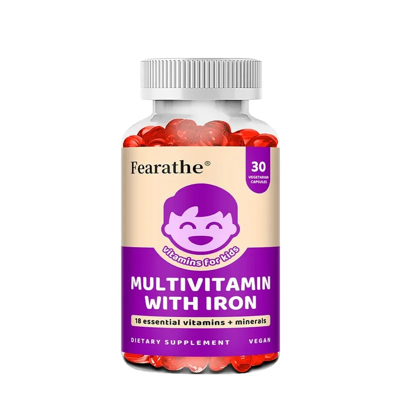 Kids Multivitamin Capsules - A C D3 K Zinc & B-Vitamins Nutritional Supplement for Growth Energy Immunity & Body Wellness