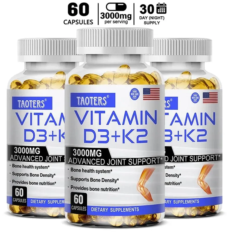 3000 mg 비타민 D3+K2 건강 보조제 - 뼈의 정밀성과 전반적인 건강을 위한 칼슘 보조제 — image 10