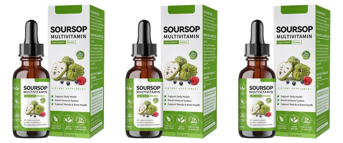 Soursop Liquid Drops Urteekstrakt Plantebaseret supplement med Soursop Frugt og Bladblanding Daglig Wellness Formel Vegansk — image 9